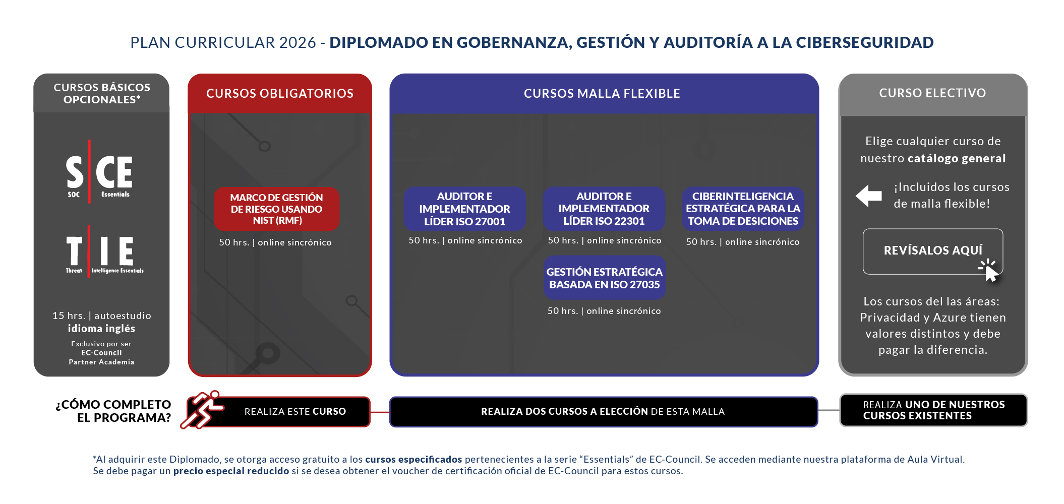 Malla 2025 – Diplomado en Gobernanza, Gestión y Auditoría a la Ciberseguridad