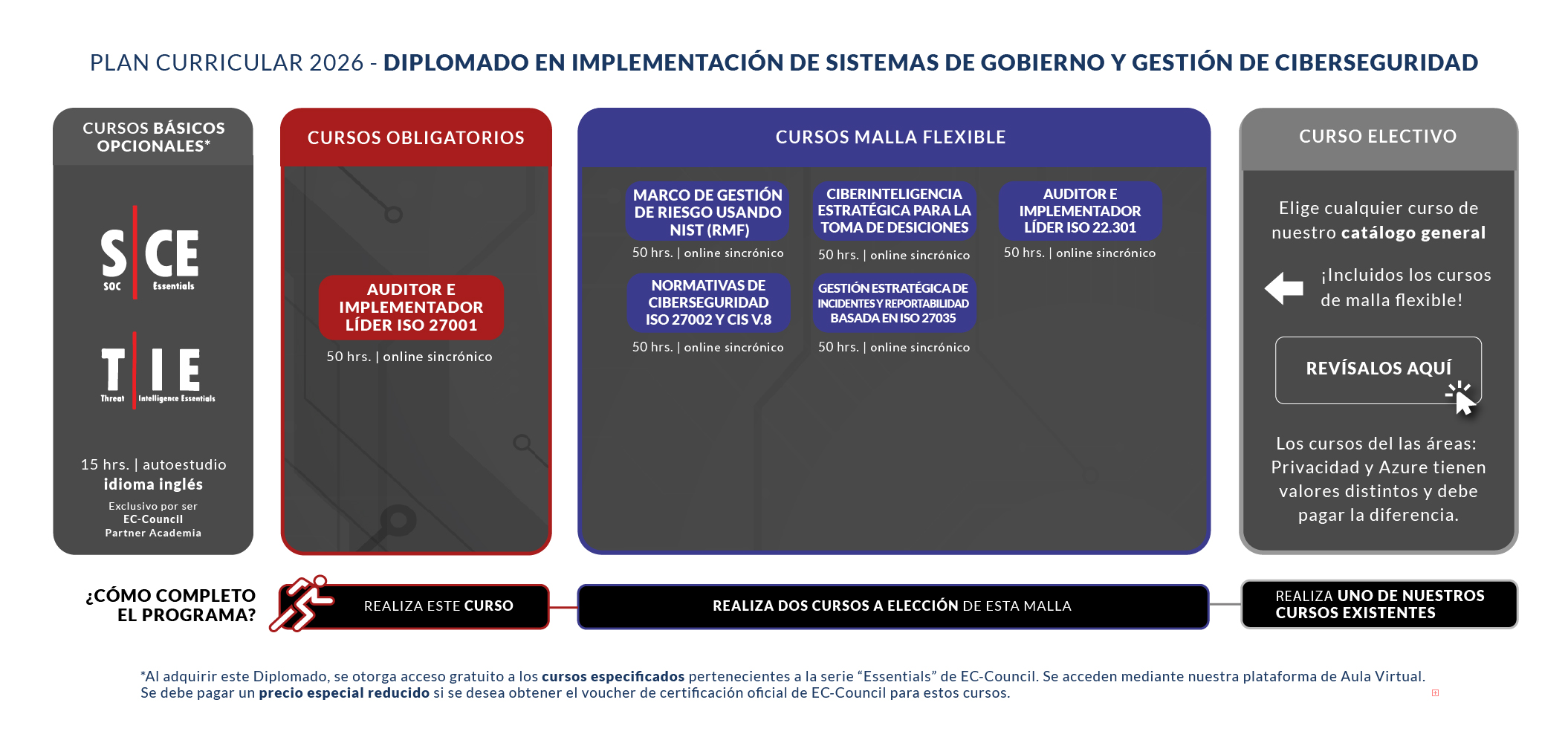 Malla 2025 – Diplomado en Implementación de Sistemas de Gobierno y Gestión de Ciberseguridad